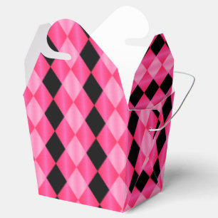 Harlequin dobrado, CAIXA FAVOR Cor-de-Rosa-Preto,