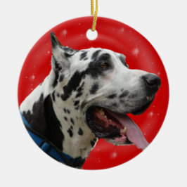 HARLEQUIN GREAT DANE DOS ENFEITES DE NATAL