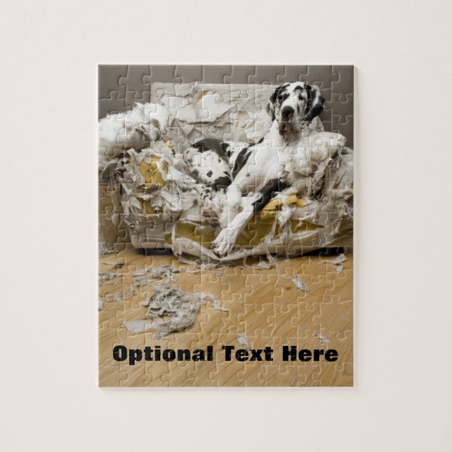 Harlequin Great Dane Photo Quebra-cabeça (Vertical)