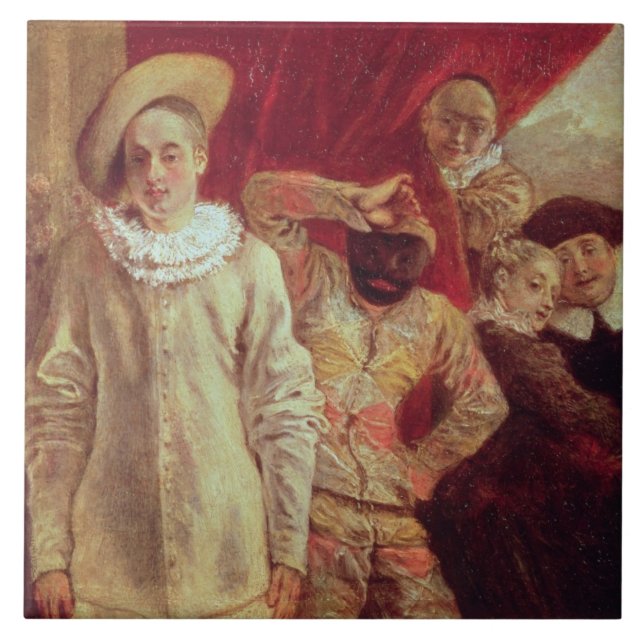 Harlequin, Pierrot e Scapin, atores de COM (Frente)