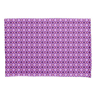 Harlequin Purple Pink White Diamond Pattern