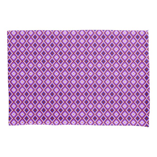 Harlequin Purple Pink White Diamond Pattern (Frente)