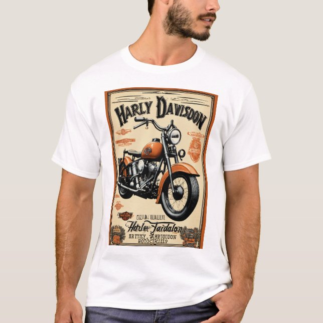 Harley Davidson - Camisetas personalizadas (Frente)