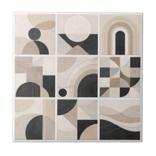 Harmonia Abstrata Geométrica – Azulejo Cerâmico Mo