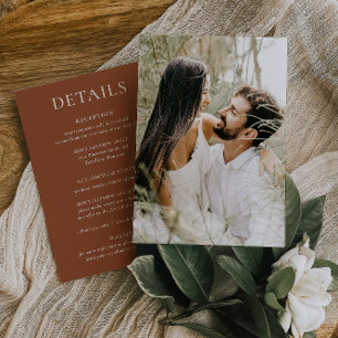 HARMONIA Cartão com fotos de Detalhes do Casamen