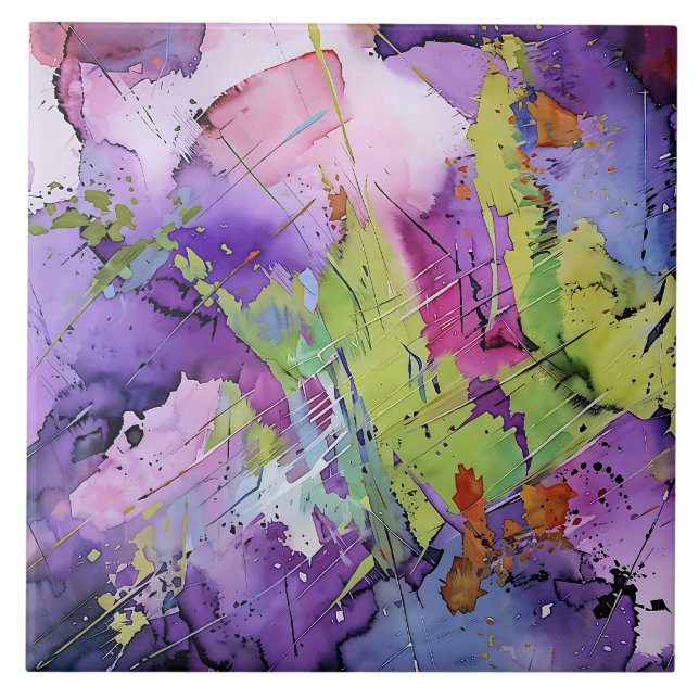 "Harmonia Chaótica" Arte Abstrato Contemporânea (Frente)