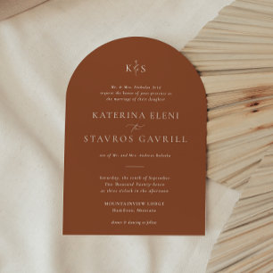 HARMONIA   Convite Teracotta Casamento