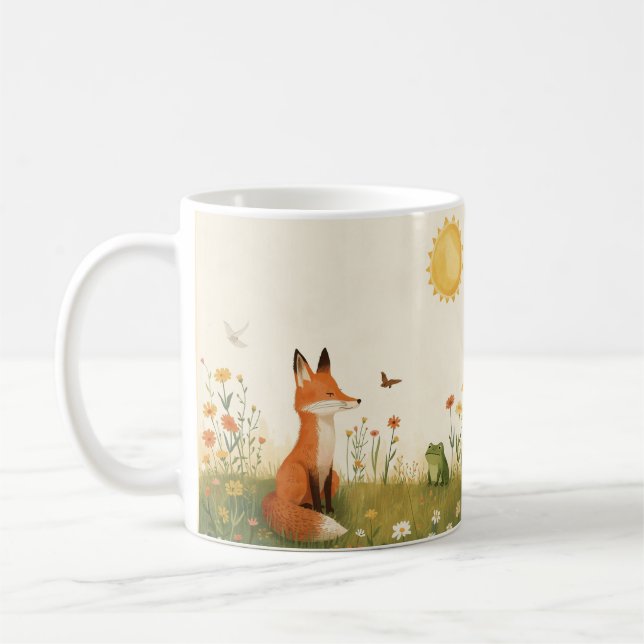 Harmonia Matinal – Caneca de Café da Raposa e do S (Esquerda)