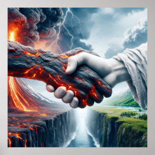 Harmonia no Caos - Poster de aperto de mão element