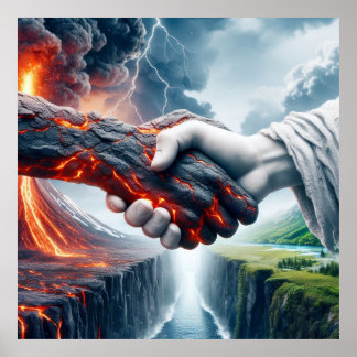 Harmonia no Caos - Poster de aperto de mão element