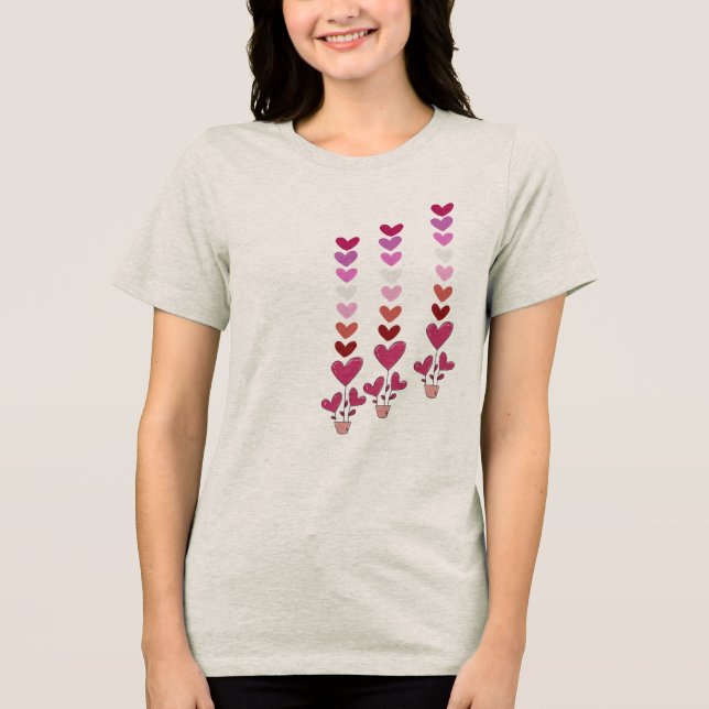 Harmony T-Shirt – Minimalist Heart Design Tee  (Frente)