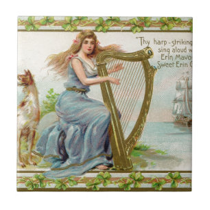 Harp & Lady do dia original de Saint Patrick