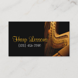 Harp Lessons Cartão de visita de Música
