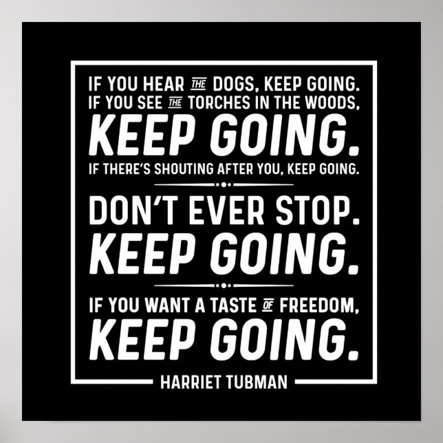 Harriet Tubman Cote Poster (Frente)