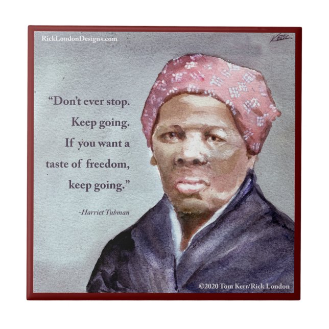 Harriet Tubman & Quote (Frente)