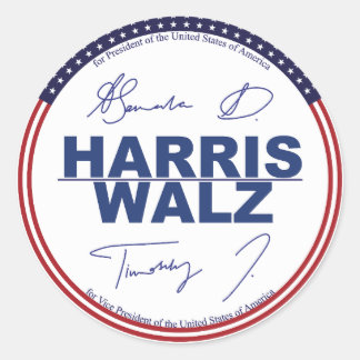 Harris - adesivos Walz 2024