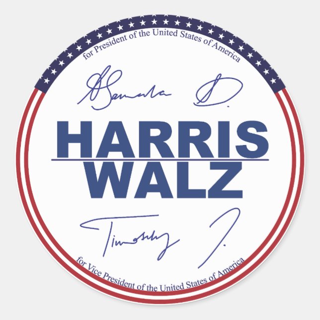 Harris - adesivos Walz 2024 (Frente)