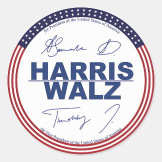 Harris - adesivos Walz 2024