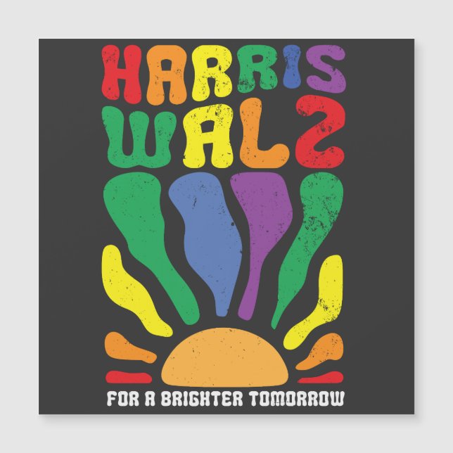 Harris Waltz para um amanhã brilhante Kamala LGBT (Frente)