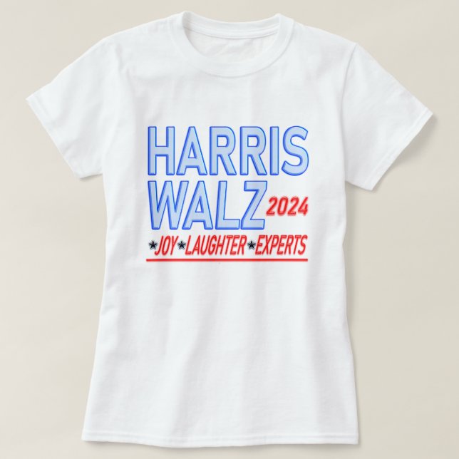 Harris Walz 2024 Camisa Presidencial Eleitoral (Frente do Design)
