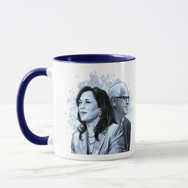 Harris Walz 2024 caneca (Esquerda)