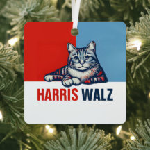 Harris Walz 2024 Obviamente Blue Cat