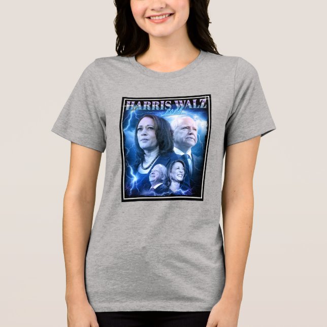 Harris Walz 2024 Retro 90s Estilo (Frente)