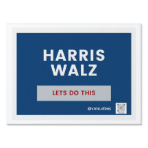 Harris Walz Yard Sinal