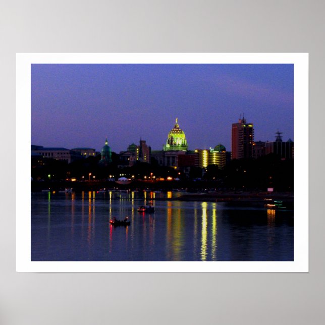 Harrisburg e a Susquehanna Impressão (Frente)