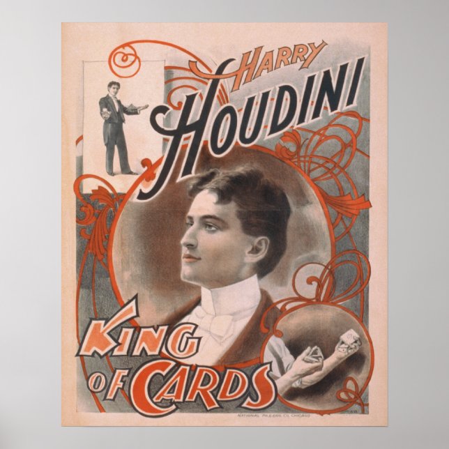 Harry HOUDINI Escape Artista Poster (Frente)