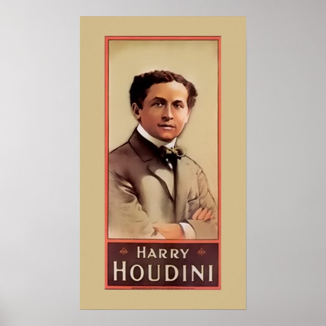 Harry Houdini ~ Illusionista ~ Magalhista ~ Poster (Frente)