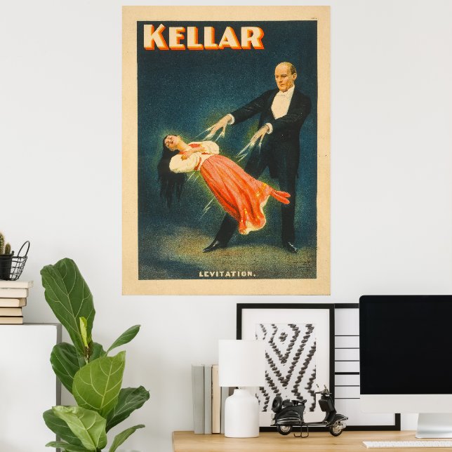 Harry Kellar Magician Lithograph Poster (Escritório em casa)