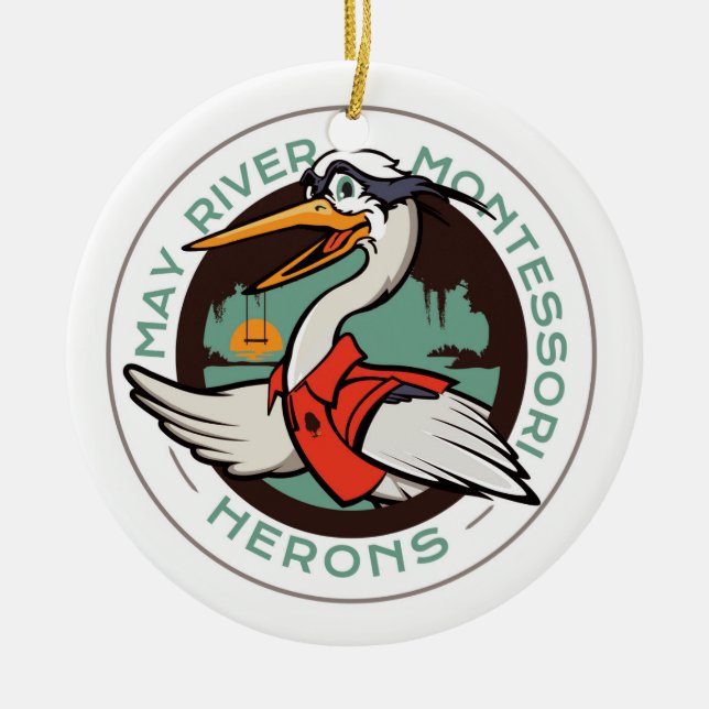 Harry o ornamento do feriado da garça-real (Frente)