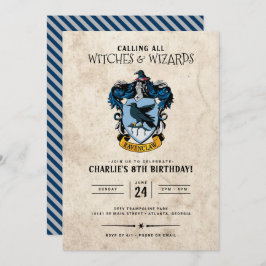 Harry Potter Birthday | Convite Ravenclaw