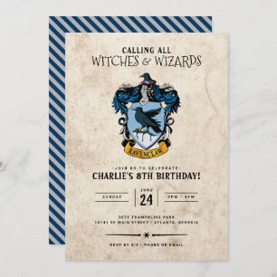 Harry Potter Birthday Convite Ravenclaw