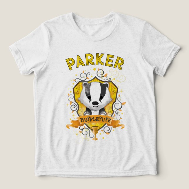 Harry Potter | Brasão Encantador HUFFLEPUFF™ (Design frontal)