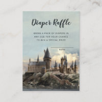 Harry Potter | Hogwarts - Cartão de Rifa de Fralda