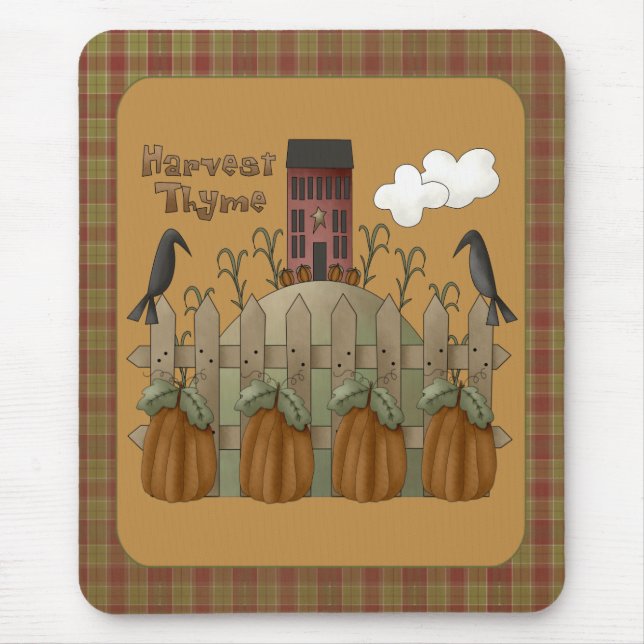 "Harvest Thyme" Autumn Mousepad (Frente)