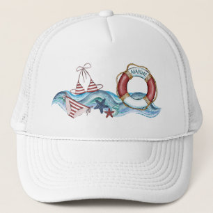 Hat do camionista do Boné de baseball náutico