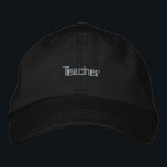 Hat Elegante do Boné Profissional de Texto Persona<br><div class="desc">Mostre a sua paixão pela educação com o nosso Teacher Text Embroiderado Cotton Hat. Perfeito para educadores que querem misturar conforto e estilo,  este chapéu é uma excelente adição ao seu guarda-roupa.</div>