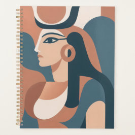 Hathor Egípcio Deusa Abstrato do Planejador de Art