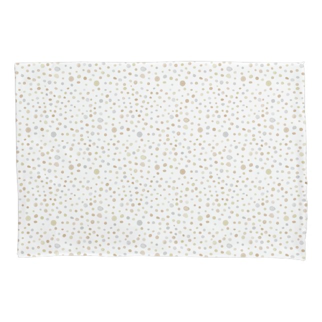 Hattie Confetti Watercolor Dots Pillowcase (Frente)