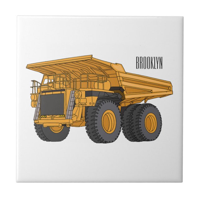 Haul truck cartoon illustration (Frente)