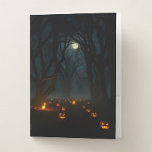 Haunted Pumpkin Forest Halloween Folder