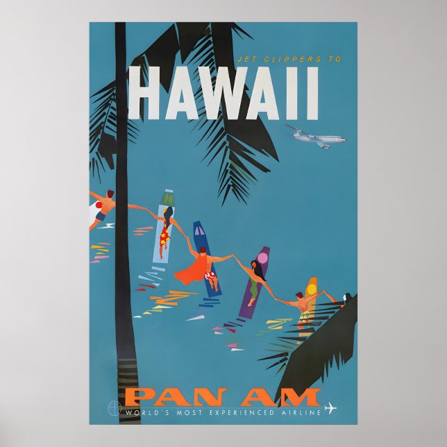 Havaí - Impressões de Cartazes de Viagem Pan Ameri (Frente)