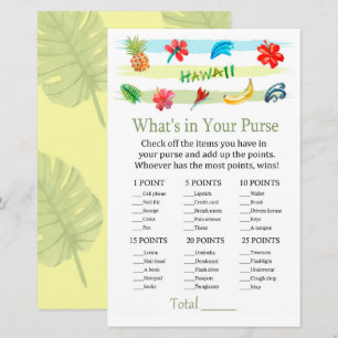 Havaí O que há no seu chá de fraldas de jogo de