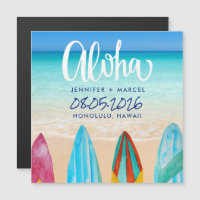 Havaí Surfboard Aloha Beach Casamento Salve a Data