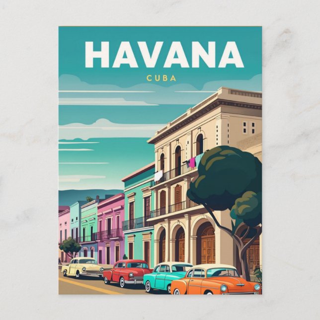 Havana, Cuba - cartão postal de férias (Frente)