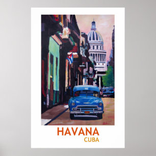 Havana Cuba - poster retro II do estilo