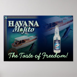 Havana Mojito o gosto do impressão das canvas da
